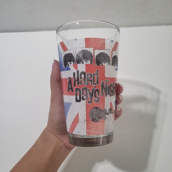 Vintage The Beatles 1985 Radio Days "A Hard Days Night" 16 oz Glassware Cup - Picture 7 of 8